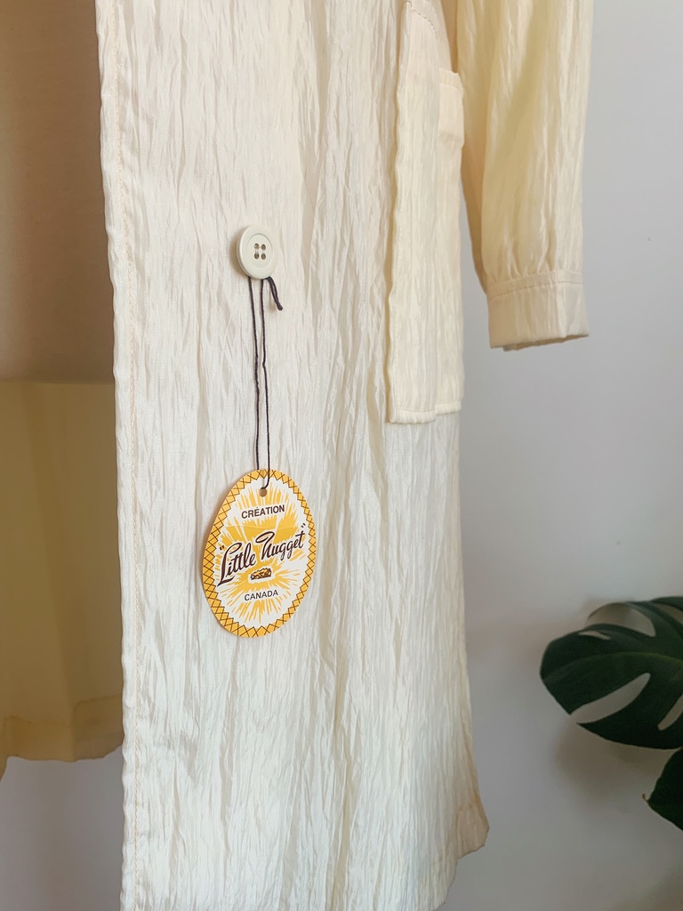 1960s–1970s ✿ Cream Micro-Pleated Coat