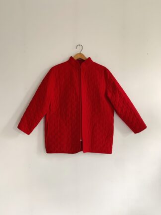 1990s ✿ Red Quilted Barn Jacket