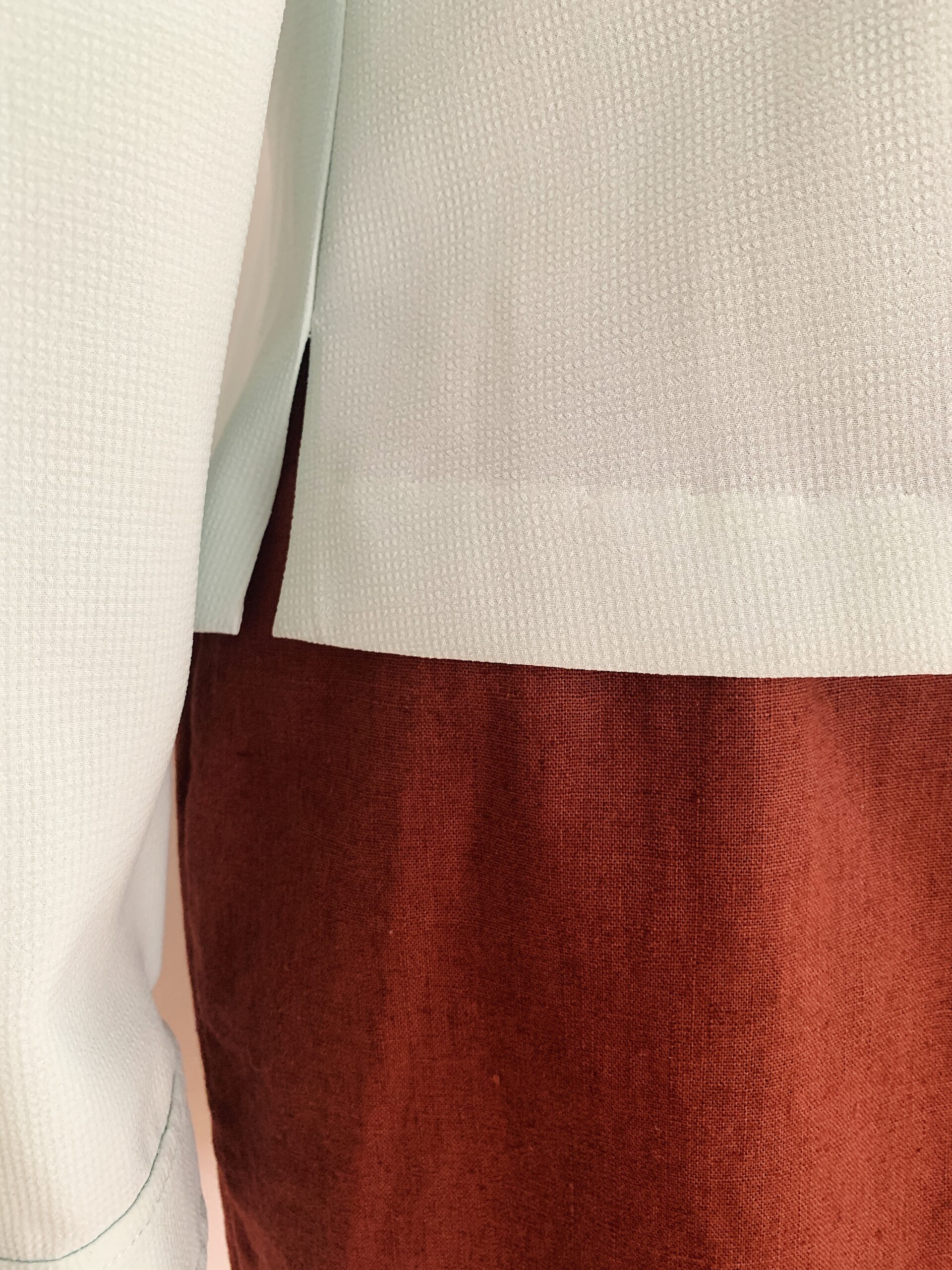 1990s Celadon Button Up Minimalist Blouse