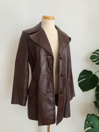 1970s ✿ Chocolate Brown Leather Jacket