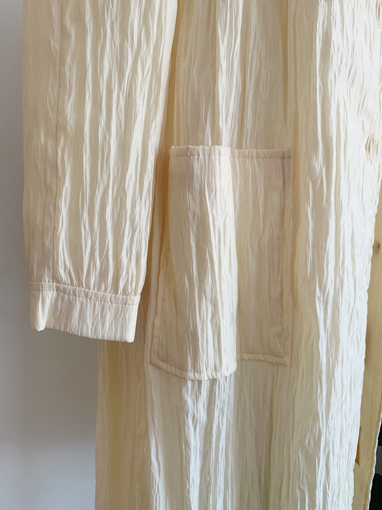 1960s–1970s ✿ Cream Micro-Pleated Coat