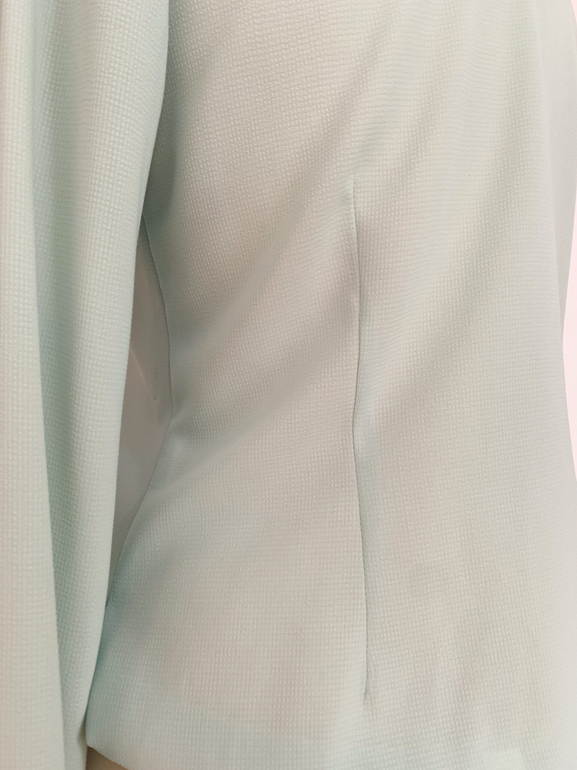 1990s Celadon Button Up Minimalist Blouse