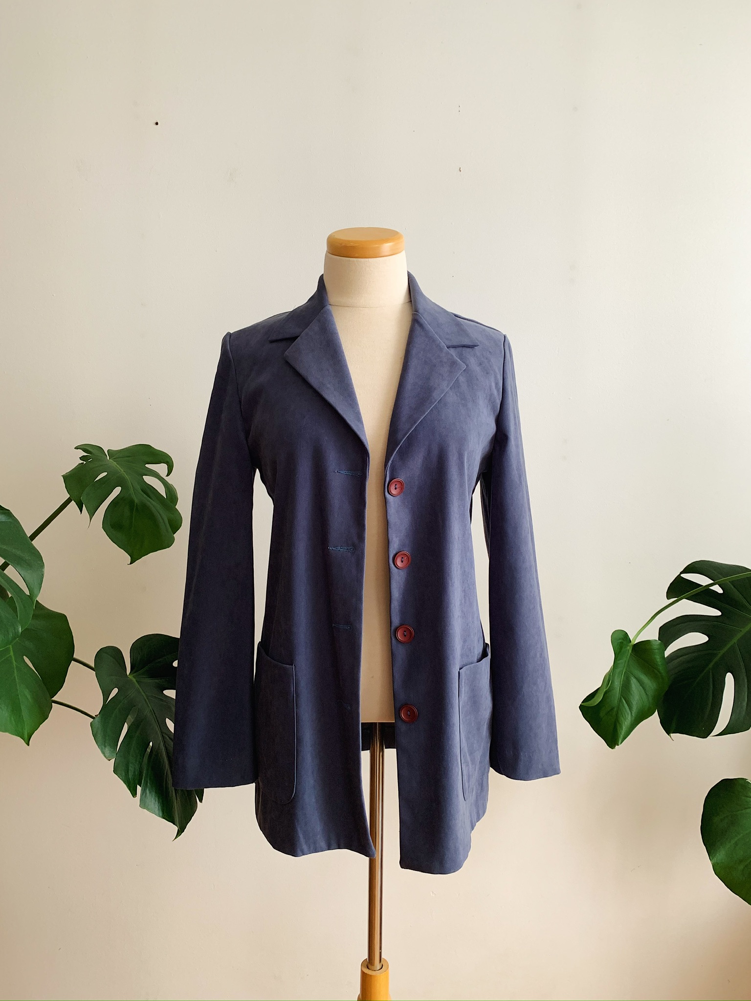 1990s ✿ Stormy blue blazer