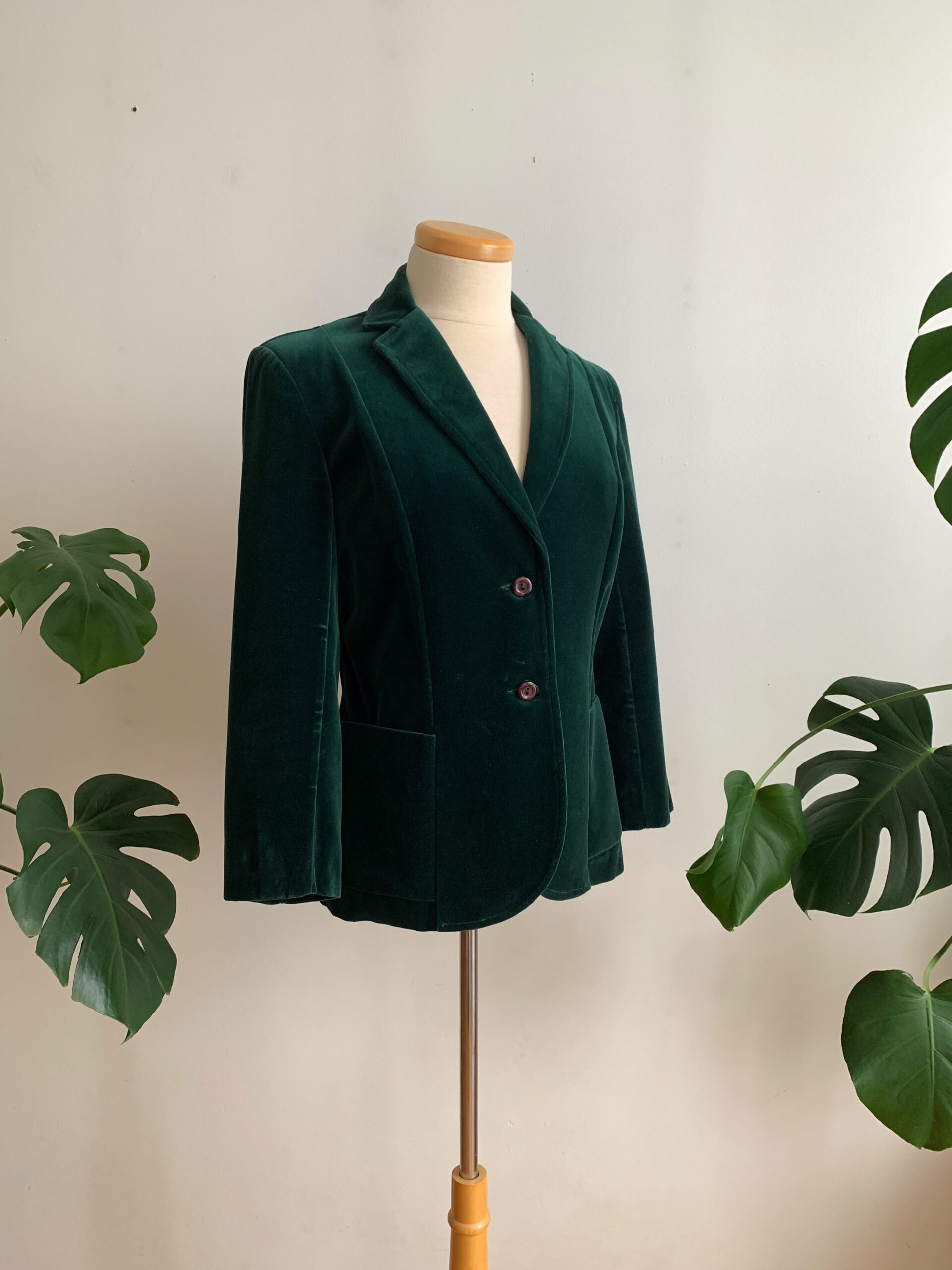 1970s ✿ Green Velvet Blazer – Image 8