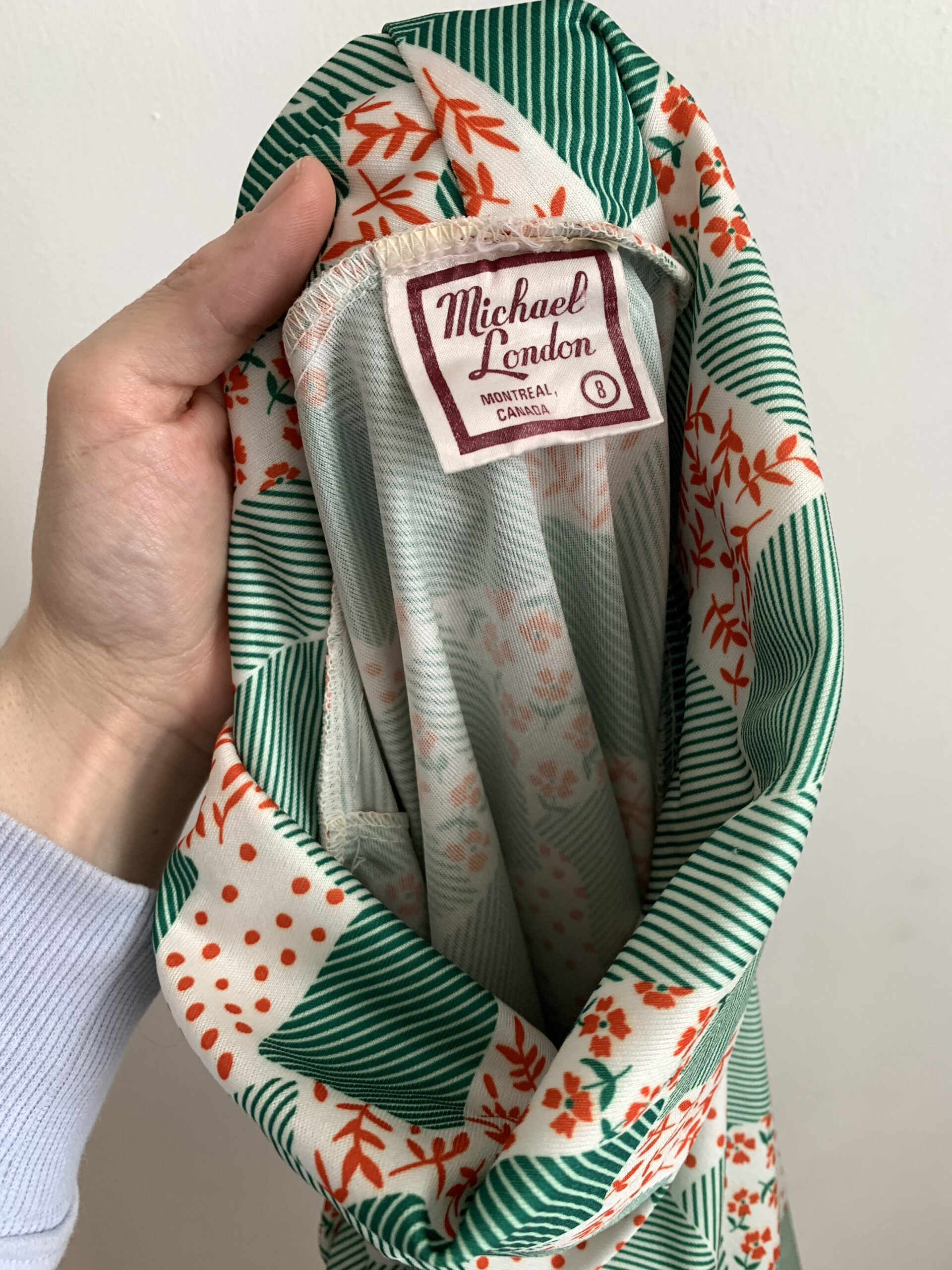 Vintage 1960s–70s cowl neck top by Micheal London