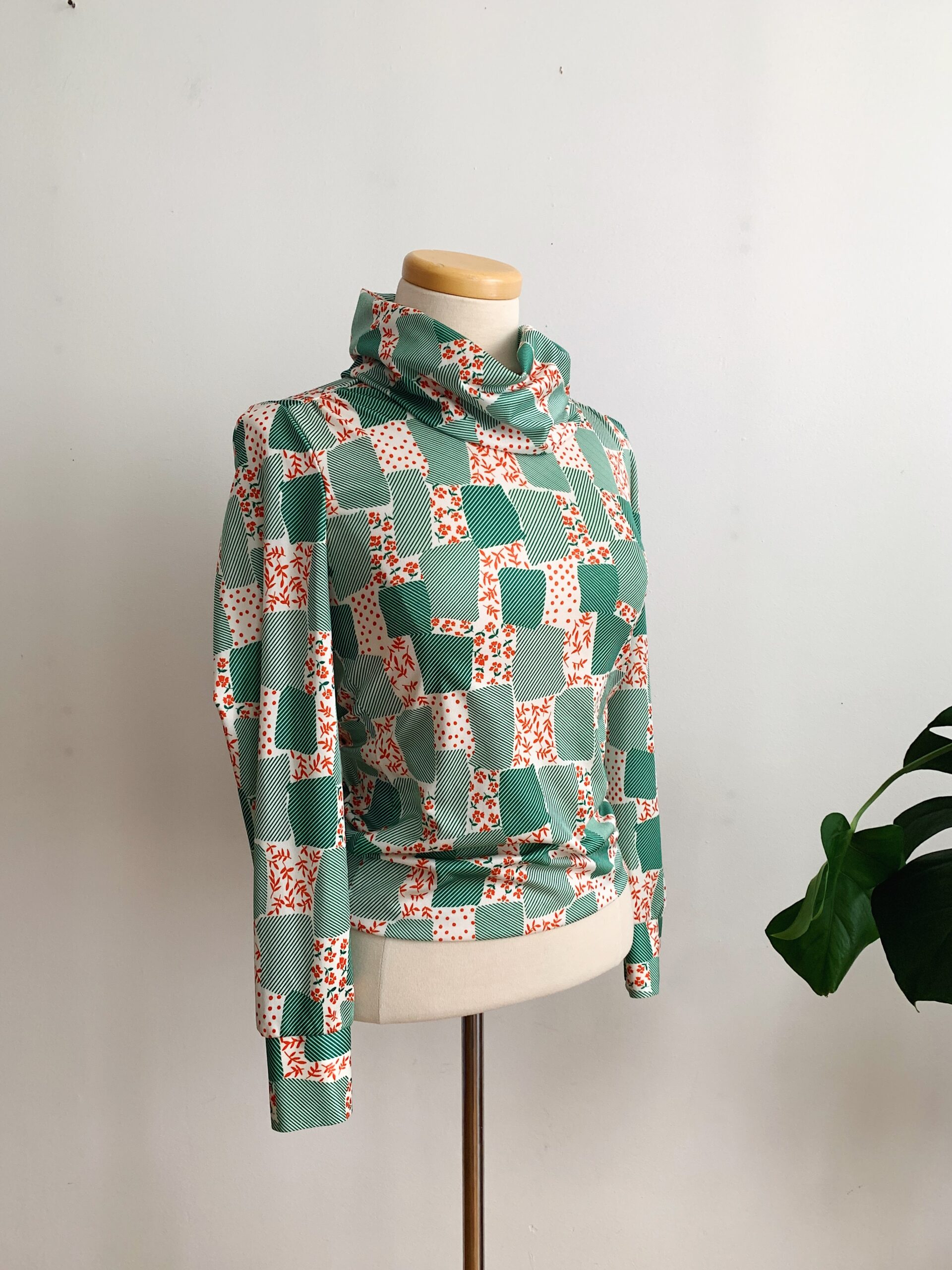 Vintage 1960s–70s cowl neck top by Micheal London