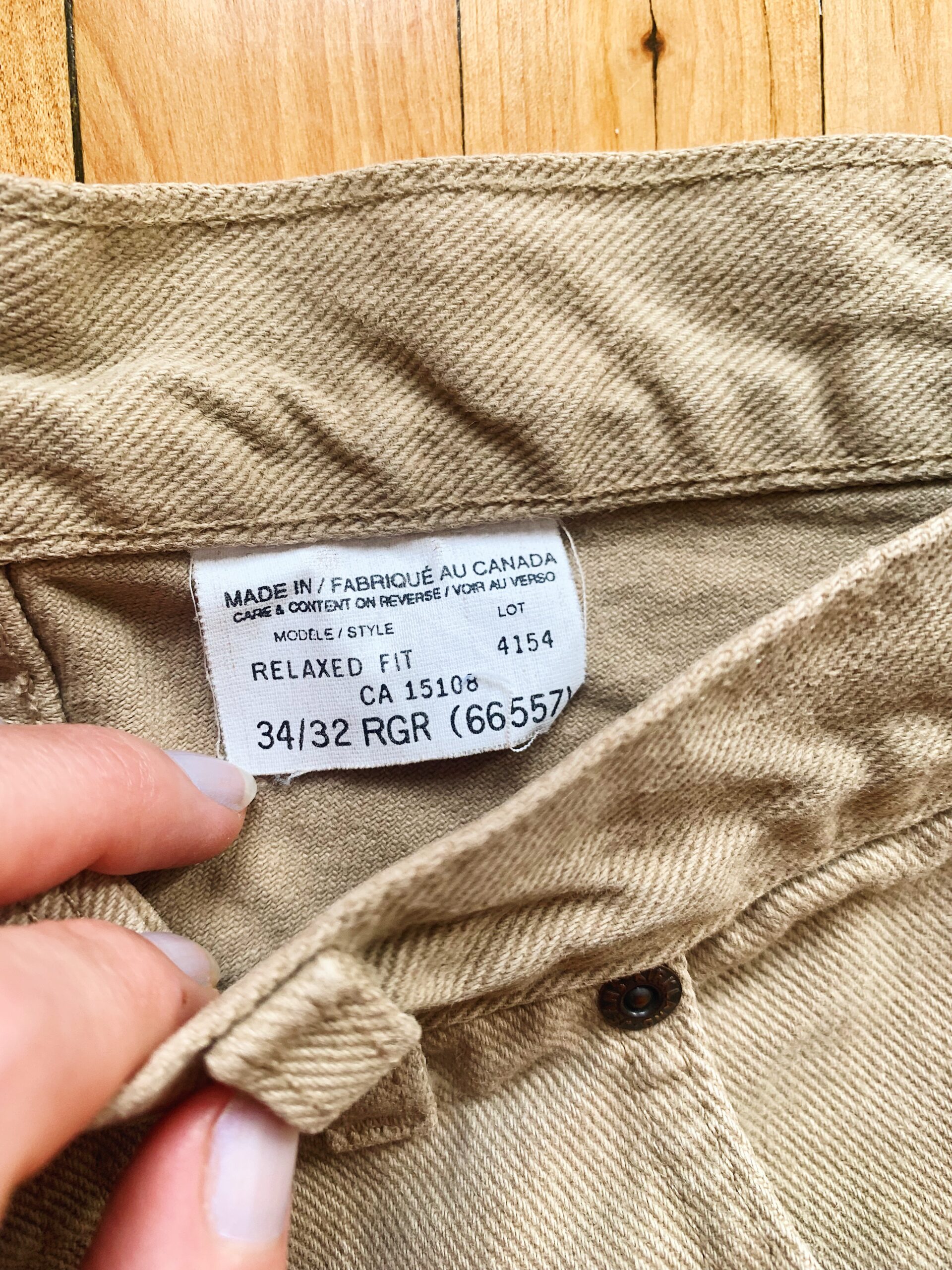 1990s ✿ Kirkland beige high-waisted jeans - Image 3
