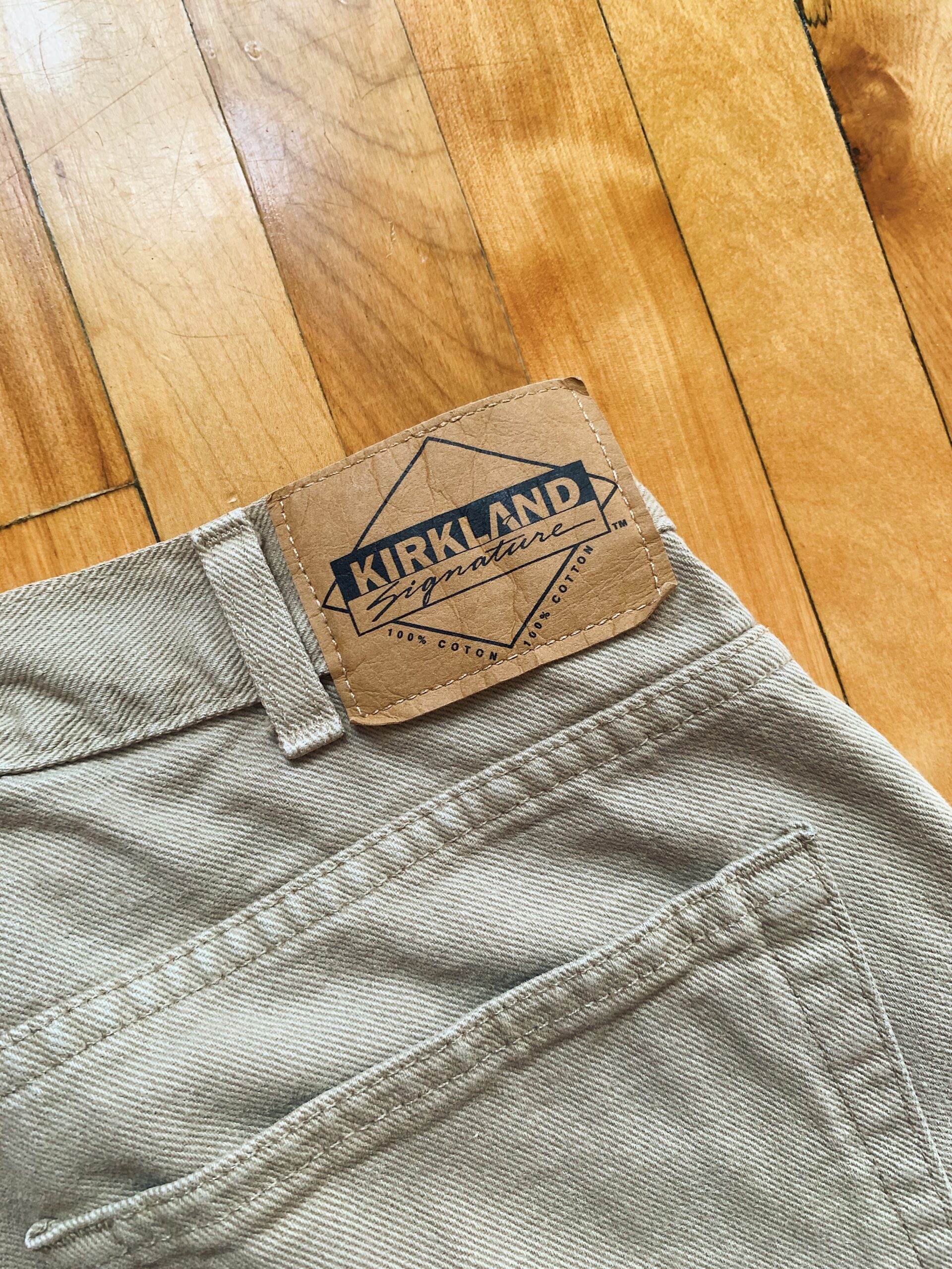 1990s ✿ Kirkland beige high-waisted jeans - Image 5