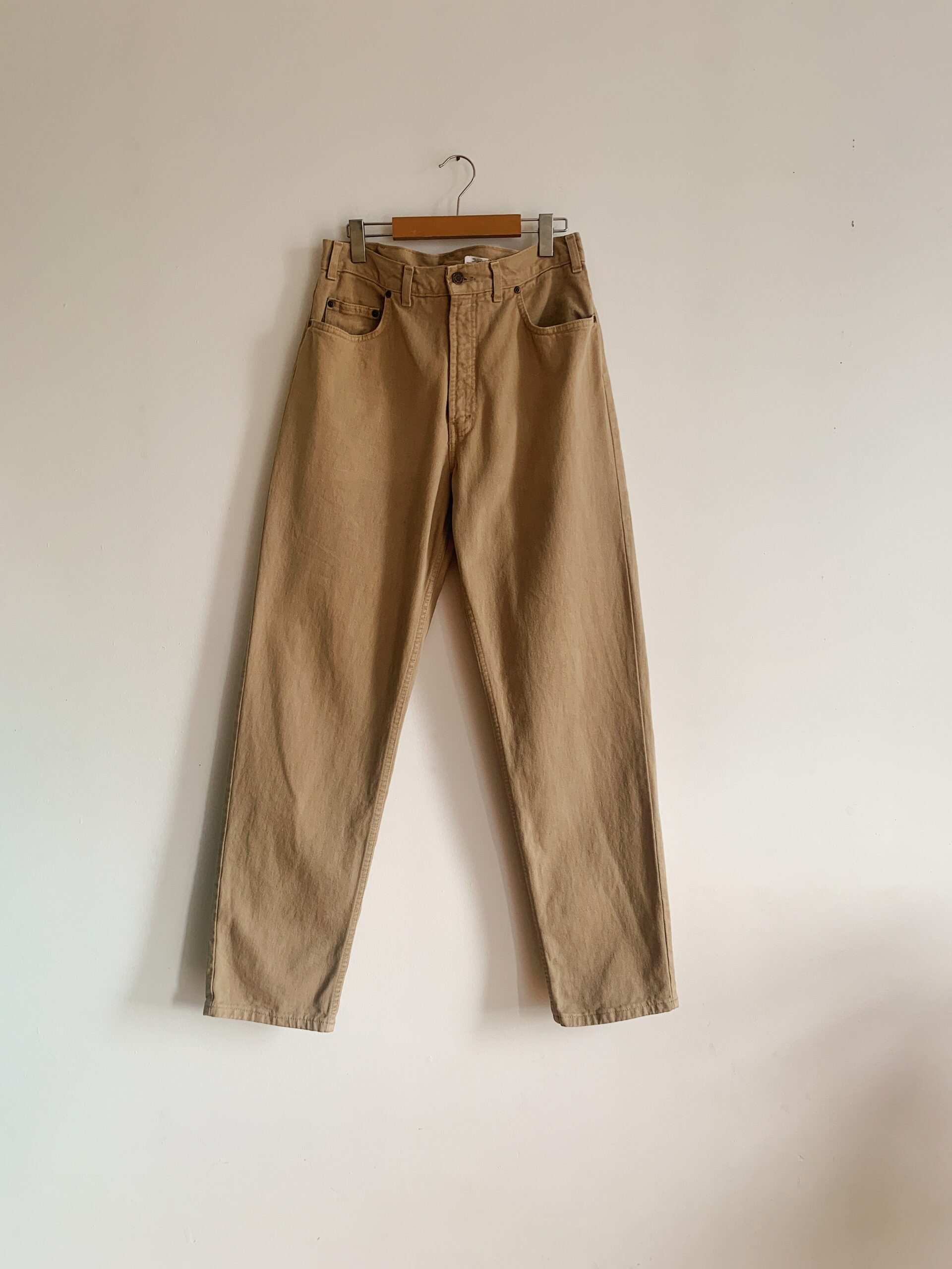 1990s ✿ Kirkland beige high-waisted jeans - Image 2