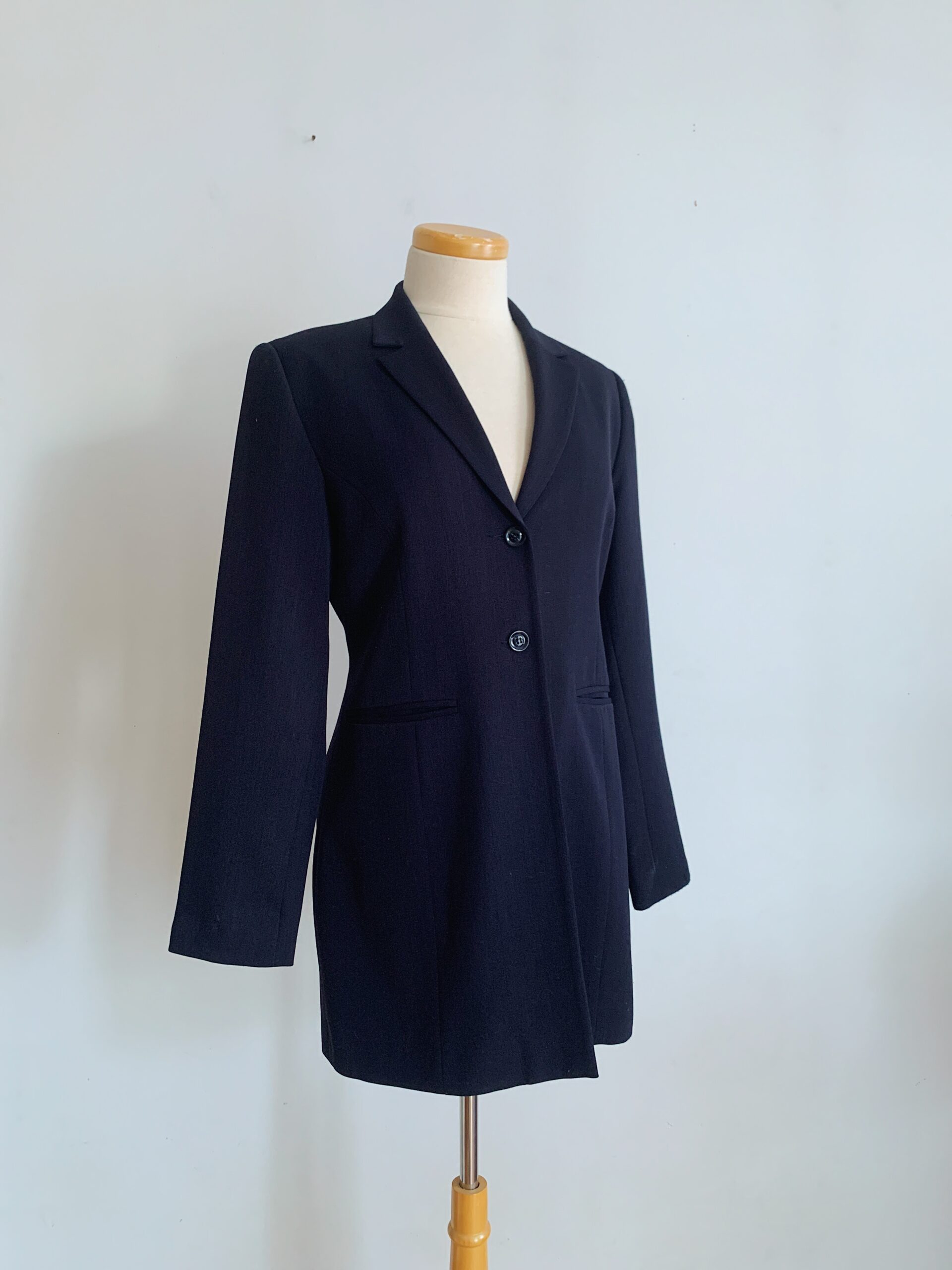 1990s ✿ Navy Tristan & Iseut Longline Blazer – Image 4